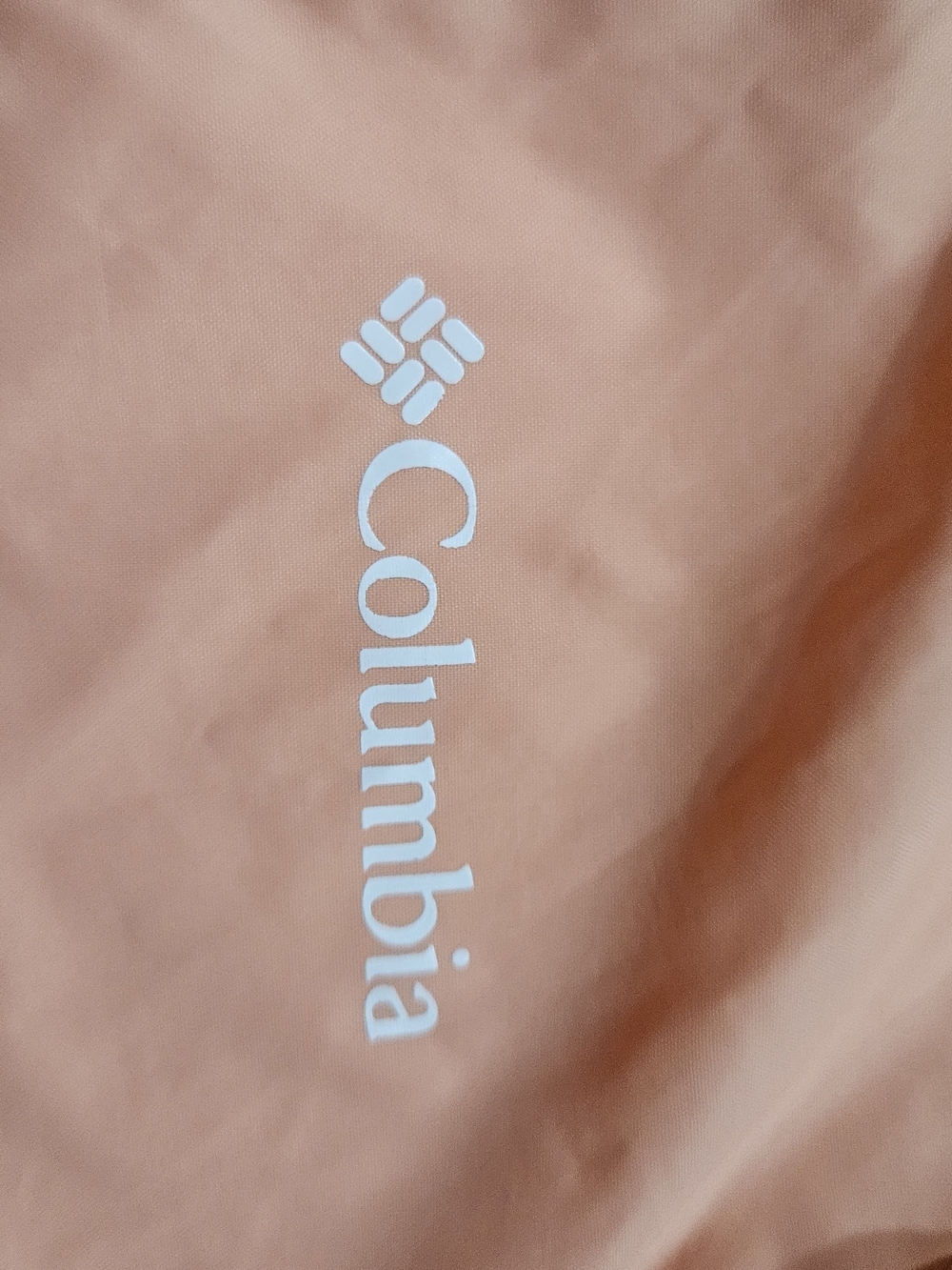 Columbia Girls Windbreaker Rain Jacket Hooded Peach Pink Size M 10/12. - Picture 6 of 9